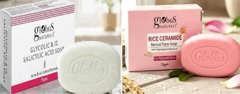 Rice Ceramide and Glycolic & Salicylic Acid Soap 150 Gm (Pack of 2)