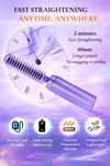 Meneflix Portable Mini Hair Straightener Cordless Rechargeable Mini Adjustable Hair Straightener Hot Comb