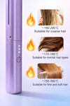Meneflix Portable Mini Hair Straightener Cordless Rechargeable Mini Adjustable Hair Straightener Hot Comb